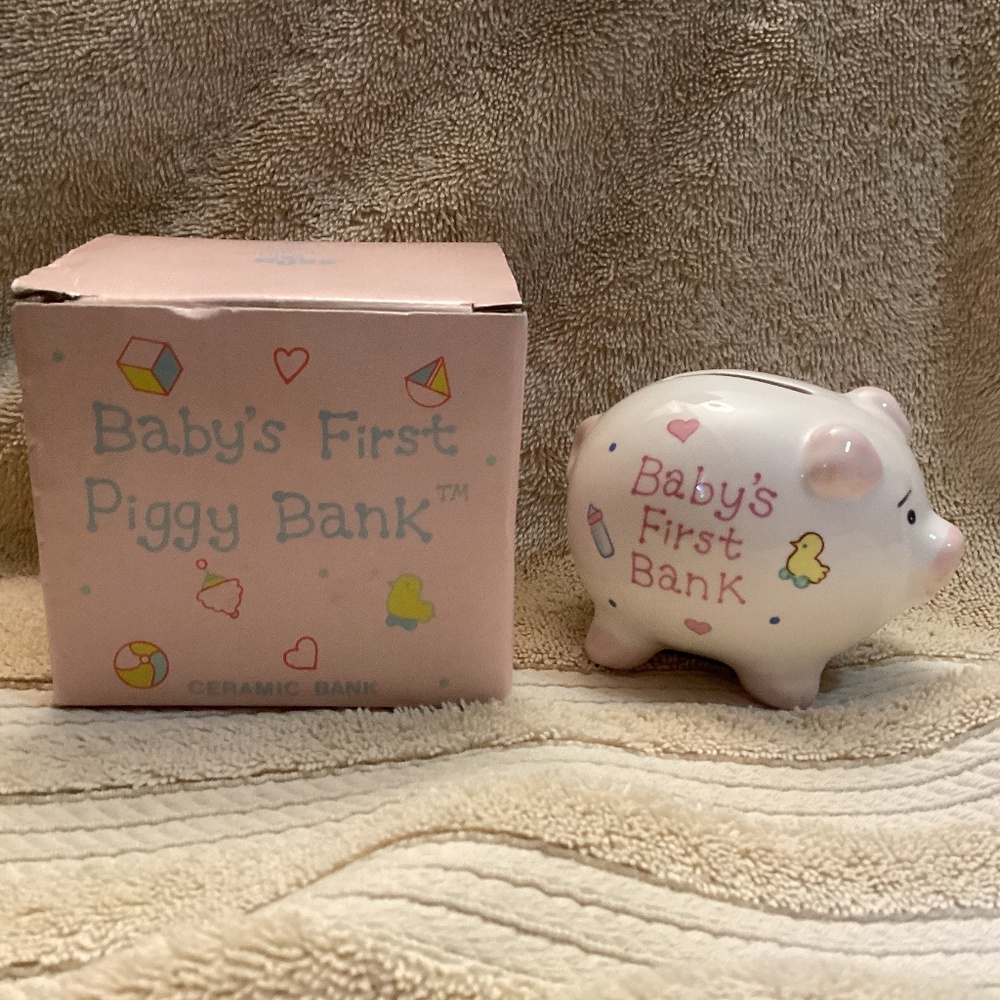 RUSS Baby’s Girls First Piggy Bank